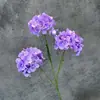 Flores artificiales de hortensia de múltiples cabezas para arreglos de boda, decoración de ventanas, arreglos florales, flores de seda hechas a mano, adornos de flores artificiales transfronterizos al por mayor