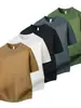 Nueva Camiseta de Punto de Manga Corta de Verano para Hombre, Rayas Ajustada, Estilo Old Money, Seda de Hielo, Venta al por Mayor de Fábrica Transfronteriza de Verano