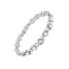 Pulseira Magnética Gauss Completa Popular da Amazon em Formato de Coração, Pulseira Antiestática Ajustável de Liga Ecológica com Diamante, Em Estoque
