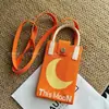 Nueva Bolsa de Teléfono Móvil Tejida de Dibujos Animados, Bolso de Mano Cruzado al Hombro, Linda y Versátil, Adecuada para el Trabajo, los Viajes Diarios y las Salidas, Billetera para Monedas