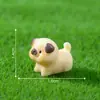 Miniatura Fofa de Filhote de Golden Retriever Figurine DIY Acessórios de Decoração Carro Desktop Pequenos Enfeites
