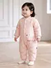 Roupas de bebê acolchoadas grau A 100g, macacão de inverno espesso para recém-nascido, macacão para bebê menina, roupa para atividades ao ar livre, roupa de algodão