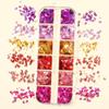 2022 Nuevo Cactus letras arte de uñas lentejuelas rayo mariposa labios brillo arte de uñas caja larga set parche