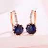 Pendientes retro de alta gama pendientes nuevos circón rojo nicho versátil temperamento venta al por mayor de fábrica