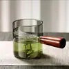 Tetera de Vidrio con Mango de Madera, Colador de Té, Juego de Té Espeso, Divisor de Té, Taza de Fairing