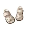 Sandalias elegantes de estilo coreano para niñas en verano, zapatos romanos cerrados para niños, sandalias de princesa de suela blanda para bebés, zapatos de playa de moda