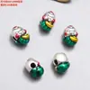 Acessórios de Prata Esterlina 99 Pés Gotas de Prata Borboleta Colorida Curva Lótus Elefante Pingente Contas Acessórios de Prata Dura 3D