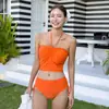 Nuevo Bikini Traje de Baño para Mujer Traje de Baño para Aguas Termales Sexy Push-Up Pechos Pequeños Bikini de Puro Deseo Traje de Baño para Vacaciones