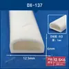 Tira de sellado de goma autoadhesiva EPDM, semicircular hueca tipo D, forma de B grande, esponja de espuma, insonorizada, impermeable, amortiguadora de golpes