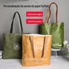 Sacola de compras profissional personalizada de algodão DuPont Paper, bolsa de lona de ombro único impressa, bolsa de algodão dobrável para mão, personalizada