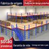 Prateleira de Loft Compartimento de Armazém Personalizado Removível Estrutura de Aço em I de Dois Andares Prateleira de Plataforma de Sótão Fabricantes