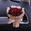 Ramo de Rosas Secas Reales Decoración para Ventilación de Coche Regalo de Graduación Flor Eterna Inmortal