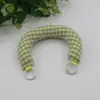 Ins Estilo Japonés y Coreano Cuadros Tela Hecha a Mano Forma de C Accesorio para Muñeca Correa de Agarre Anti-Pérdida Funda para Teléfono Correa de Cuello