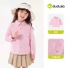 Camisa para Niños Dududu Home Algodón Puro Camisa Infantil Blanca Nuevo Estilo Ropa de Otoño Top de Manga Larga para Bebés Niñas Ropa Infantil Clase A