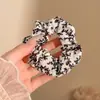 Elástico de Cabelo Estilo Coreano, Scrunchie Grande, Cordão de Cabelo, Laço, Acessório de Cabelo Delicado e Elegante, Ornamento de Cabelo de Bolinhas de Alta Qualidade