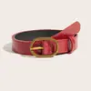 Cinturón Retro Americano Y2K para Mujer 2024 Nuevo Cinturón Estilo Étnico con Jeans y Marrón de Alta Gama