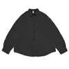 Yidao Vintage Outono 2026 Novidades Retrô Japonês Tendência Simples Cor Sólida Solta Versátil Casual Camisa de Manga Longa