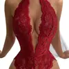 Samba Ropa Interior Seductiva Busto Pequeño Body de Encaje Puro Deseo Uniforme Caliente Pijama de Una Pieza Erótico Encanto