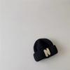 Sombrero de terrateniente para niños estilo ins otoño e invierno color caramelo N grande niños y niñas gorro de punto rizado lana gorro para el frío