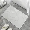 Tapete de Banheiro Simples de Lama Diatomácea Absorvente Tapete para Pés de Banheiro Porta de Banheiro Antiderrapante Doméstico Secagem Rápida Temu Dropshipping