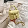 Bolsa Infantil Transfronteriza, Estilo Nuevo, Bordado Texturizado, Mini Bolso Cubo, Elegante Bolso de Cadena para Padres e Hijos, Bolso Pequeño Cruzado Estilo Chanel, Bolso para Lipstick