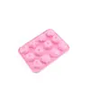 Forma de bolo de flor de silicone forma de bandeja de gelo de silicone forma de gelo caixa de gelo forma de assar pudim de gelatina