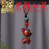 Palo de Rosa Pequeno Cervo Ébano Chaveiro de Carro Pingente Estilo Casal Homens Mulheres Pingente de Celular Ornamentos de Pen Drive