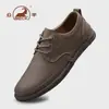 Zapatos de Primera Capa de Piel de Vaca para Hombre Gongyang 2026 Otoño Casual de Negocios Zapatos Británicos para Conducir Ligeros Versátiles Zapatos de Papá de Mediana Edad