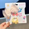 Conjunto de Accesorios para el Cabello Infantiles de Moda: Lazo Grande de Cuadros, Diadema Linda para Niña, Pinza para el Cabello, Adorno de Tela para el Cabello