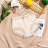 Entrepierna de Algodón Puro Grafeno Estilo Japonés Ropa Interior para Niñas Cintura Media Vientre Transpirable Sin Marcas Encaje Calzones de Mujer