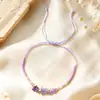 Pulsera Bohemia nueva de grava y cuentas de semilla, pulsera tejida ajustable de piedra natural irregular, pulsera de pareja al por mayor