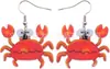 Pendientes Acrílicos Novedosos de Tiburón Blanco Pendiente de Medusa de Anime Tortuga Joyería Animal Marino Regalo