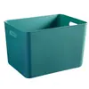 Caixa de armazenamento de plástico cesta de armazenamento de artigos diversos para mesa com tampa caixa caixa de armazenamento de frutas brinquedos temperos caixa de armazenamento para guarda-roupa