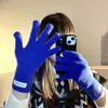 Guantes de Ciclismo de Invierno para Mujer, Cálidos y a Prueba de Frío, Tejidos, Compatibles con Pantalla Táctil, Cortavientos, Longitud Extendida para Estudiantes que Montan en Invierno