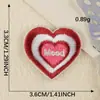 Etiqueta Bordada Original para Computadora Pegatinas de Bordado Corazón de Dibujos Animados Etiqueta de Tela en Inglés Parche Autoadhesivo Pegatinas Accesorios Accesorios Pegatinas de Tela