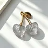 Nuevo colgante de cereza acrílica de aleación tridimensional Accesorios de joyería DIY para pendientes, pulseras, llaveros y colgantes al por mayor