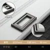 Nova Puxador Oculto para Gaveta Montado na Superfície Preto Puxador de Porta de Guarda-Roupa Dourado Tatami Puxador Plano Invisível