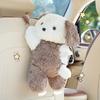 Caja de pañuelos para coche de dibujos animados, muñeco de peluche, caja de papel colgante para asiento de coche, bolsa de papel creativa para coche con forma de cachorro