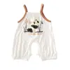 Mameluco de Bebé con Tirantes, Nuevo Estilo de Verano, Mameluco Tipo Chaleco Delgado para Bebés, Sin Mangas, Entrepierna Abierta, Traje Transpirable para Gatear