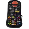 Kit de costura transfronterizo al por mayor de fábrica kit de costura de 18 rollos de hilo herramientas de costura domésticas portátiles caja de costura