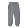 Calça infantil azul marinho, calça escolar para alunos do ensino fundamental e médio, calça de jardim de infância, calça esportiva cinza, calça longa cinza escuro infantil para primavera e outono, disponível para atacado