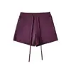 Shorts Esportivo Feminino Vermelho Picante, Novo Estilo Verão 2026, Shorts de Yoga Petite com Cordão, Justos ao Corpo, Emagrecedores, Hot Pants de Cintura Baixa