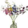 Flor artificial alta calidad 3D orquídea danzante flor falsa pensamiento flor de boda arreglo floral línea floral a juego flor accesorios para fotografía decoración