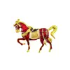 Nuevo Broche Personalizado de Estilo Europeo y Americano Transfronterizo, Broche de Caballo Vintage de Moda con Esmalte Goteado de Aceite, Exquisita Decoración para Chaqueta de Traje