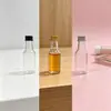 Garrafa plástica PET transparente de 30ml com tampa de alumínio em estoque do fabricante, garrafa para bebida gaseificada, garrafa de suco, garrafa de mensagem, best-seller transfronteiriço