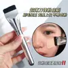 Pincel Chanfrado para Base Leve e Uniforme, Pincel Corretivo que Não Absorve o Produto, Ferramenta de Beleza com Cabeça Plana Ultrafina, Pincel para Maquiagem de Máscara