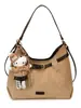 Bolso de hombro estilo retro para mujer, perfecto para exportación, con un aspecto sofisticado, diseño versátil y múltiples usos como mochila o bolso cruzado, hecho de gamuza