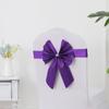 Respaldo de Silla Flor Lazo Elástico Libre Boda Banquete de Boda Hotel Funda de Silla de Hotel Decoración Lavable Cinta Cinta