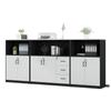 Archivero, Archivero de Oficina de Madera con Cerradura, Gabinete de Almacenamiento, Librero de Oficina, Gabinete de Almacenamiento Ignífugo