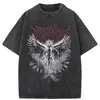 Camiseta Milenio Estilo Gótico Punk Camiseta para Hombre Harajuku Camiseta Oversize Moda Callejera de Alto Nivel Ropa de Calle de Verano